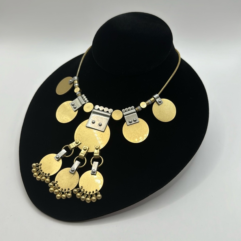 MADEWELL Mixed Metals Statement Necklace - Picture 4 of 12